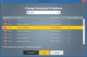 Select one of the available IP addresses from the list